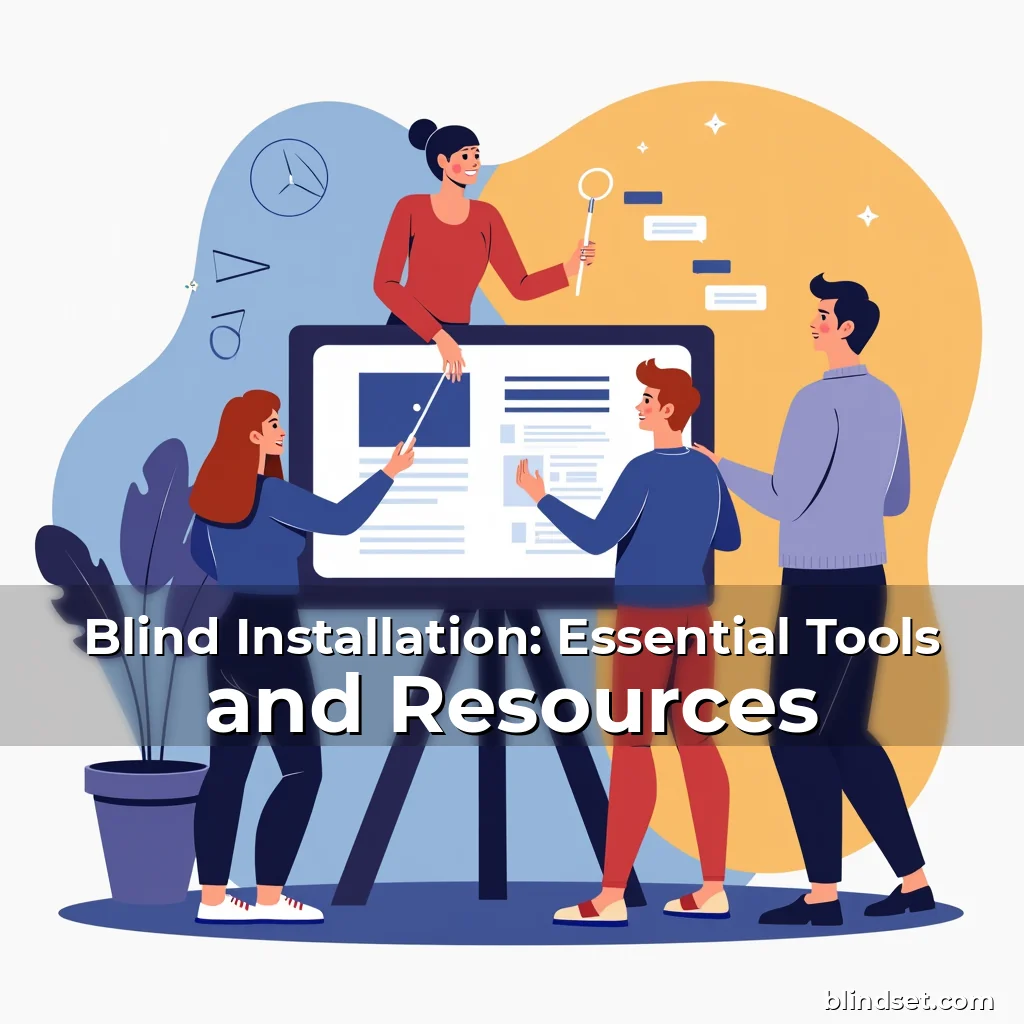 Artistic representation for Blind Installation: Essential Tools and Resources