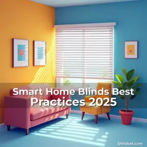 Artistic representation for Smart Home Blinds Best Practices 2025