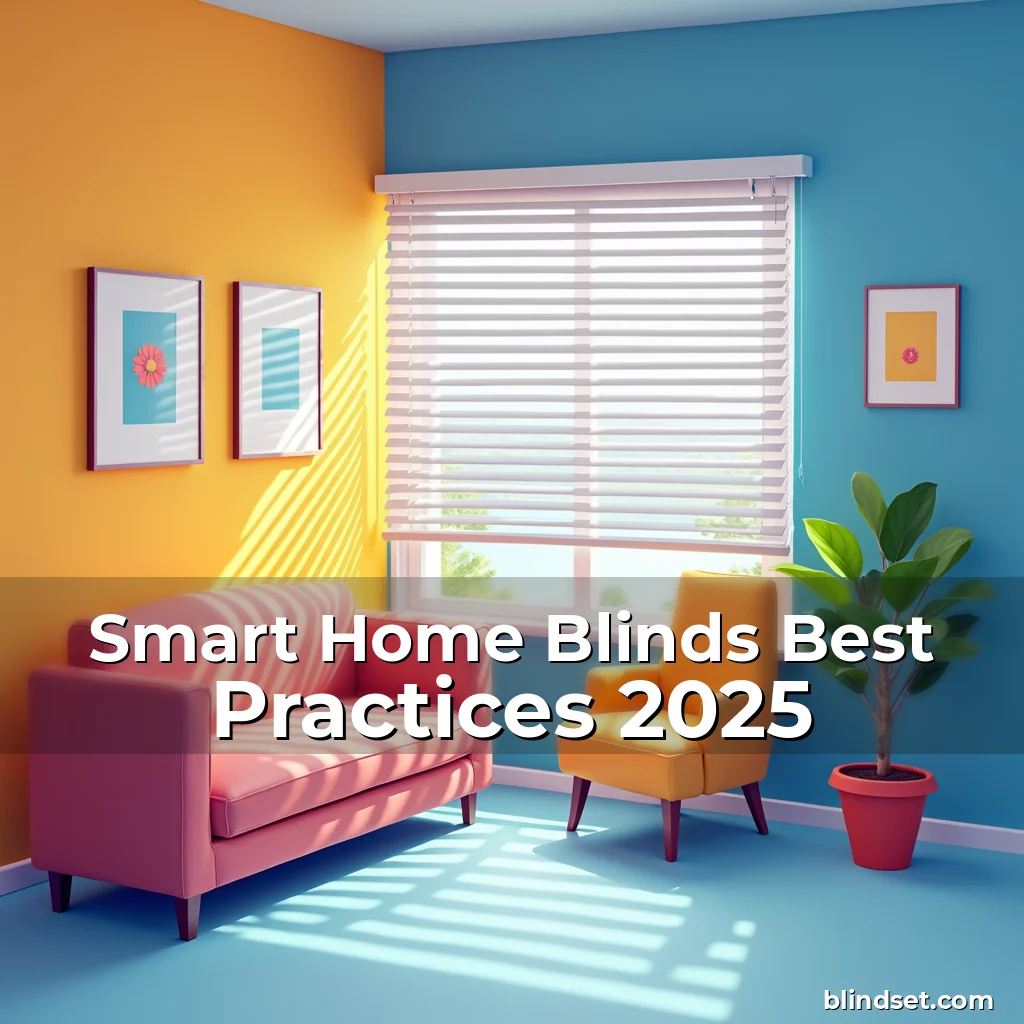 Artistic representation for Smart Home Blinds Best Practices 2025