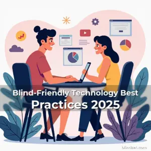 Artistic representation for Blind-Friendly Technology Best Practices 2025