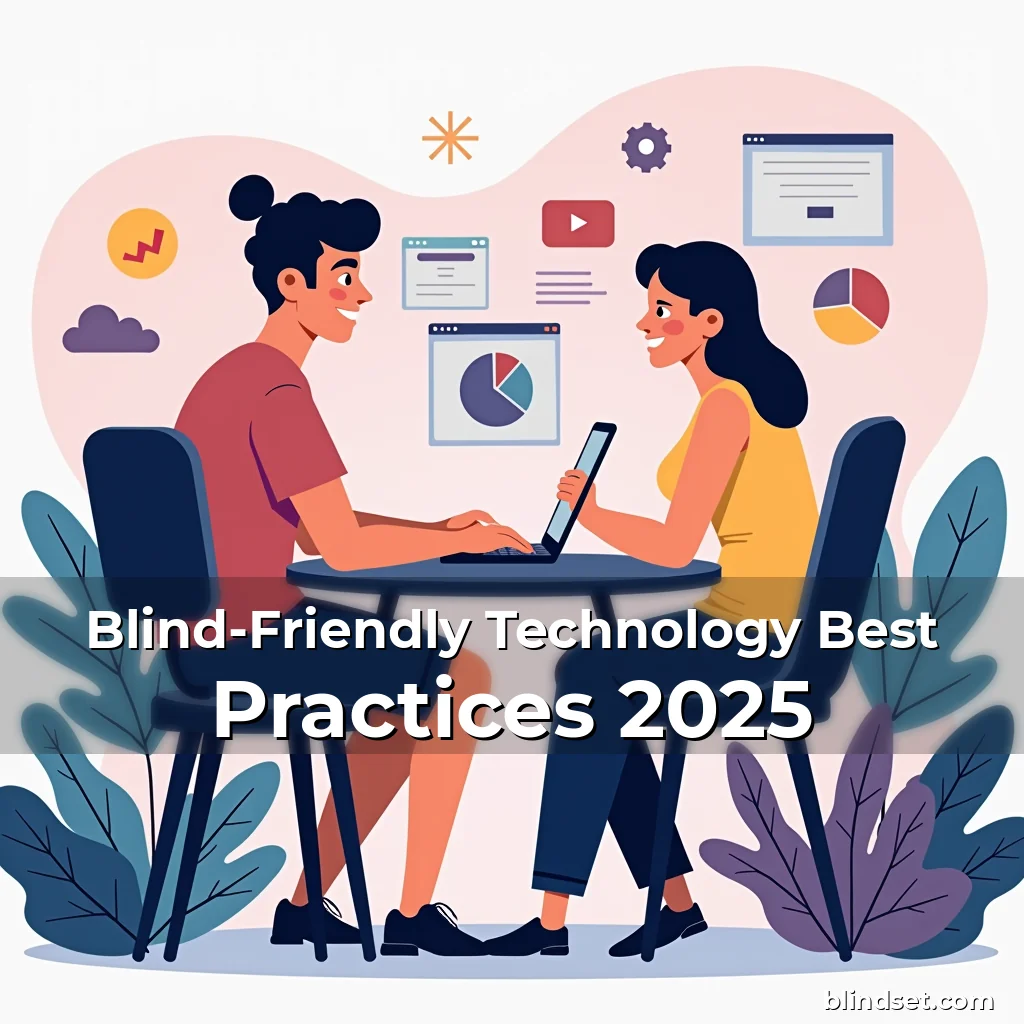 Artistic representation for Blind-Friendly Technology Best Practices 2025