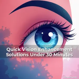 Artistic representation for Quick Vision Enhancement Solutions Under 30 Minutes