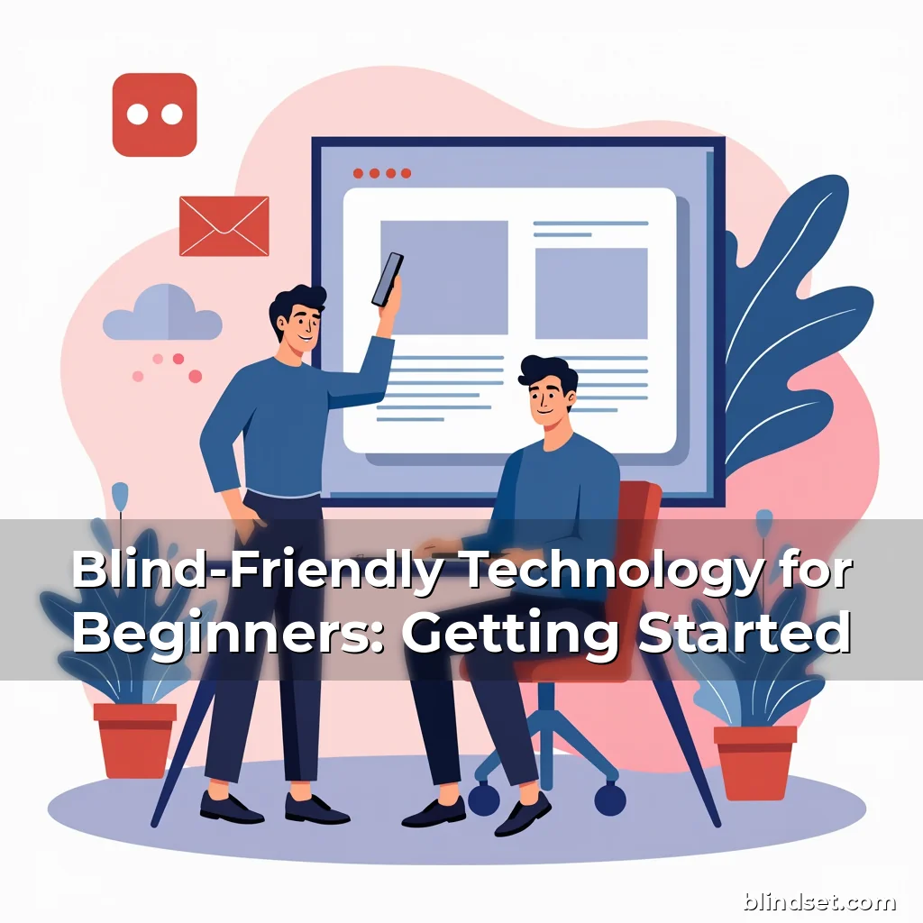 Artistic representation for Blind-Friendly Technology for Beginners: Getting Started