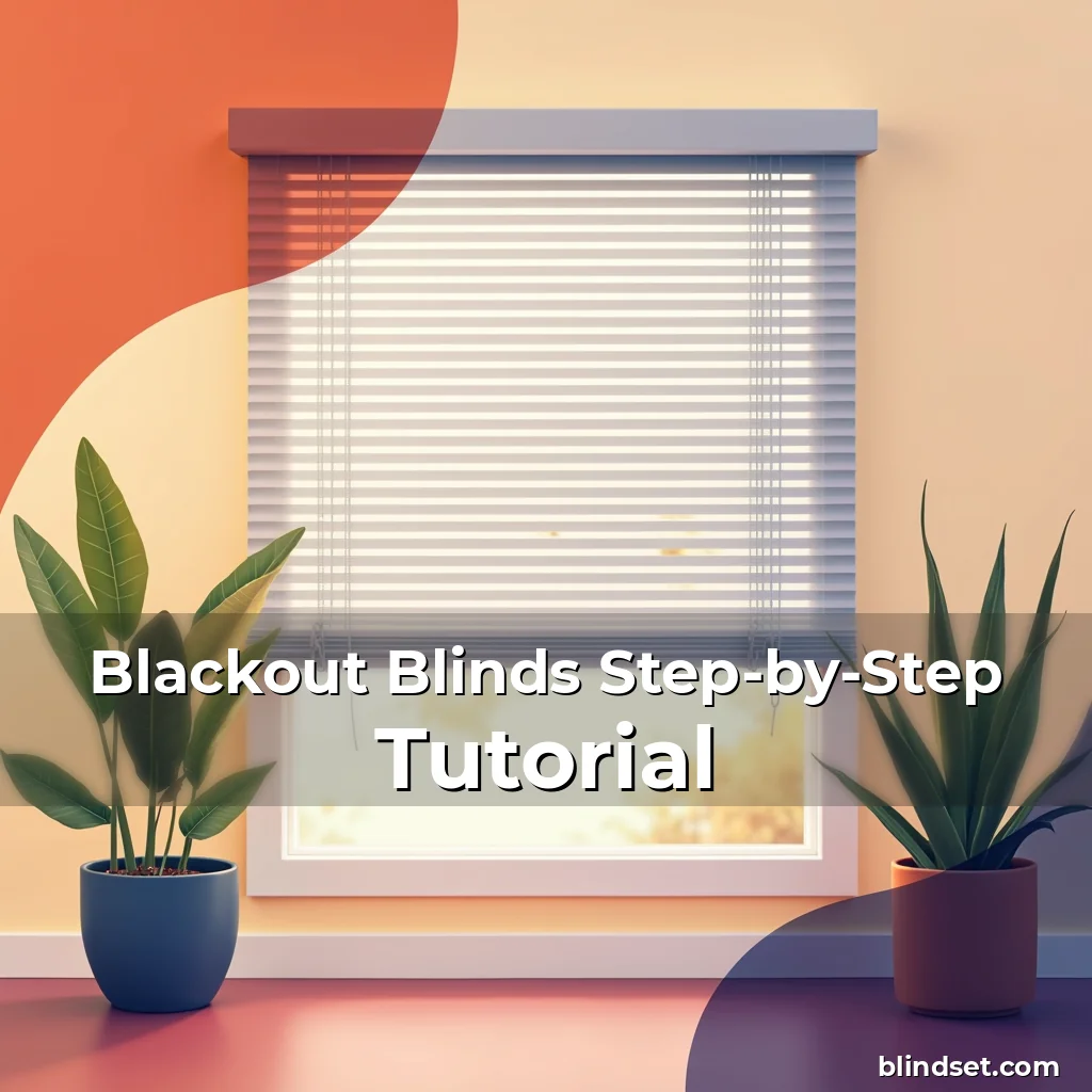 Artistic representation for Blackout Blinds Step-by-Step Tutorial