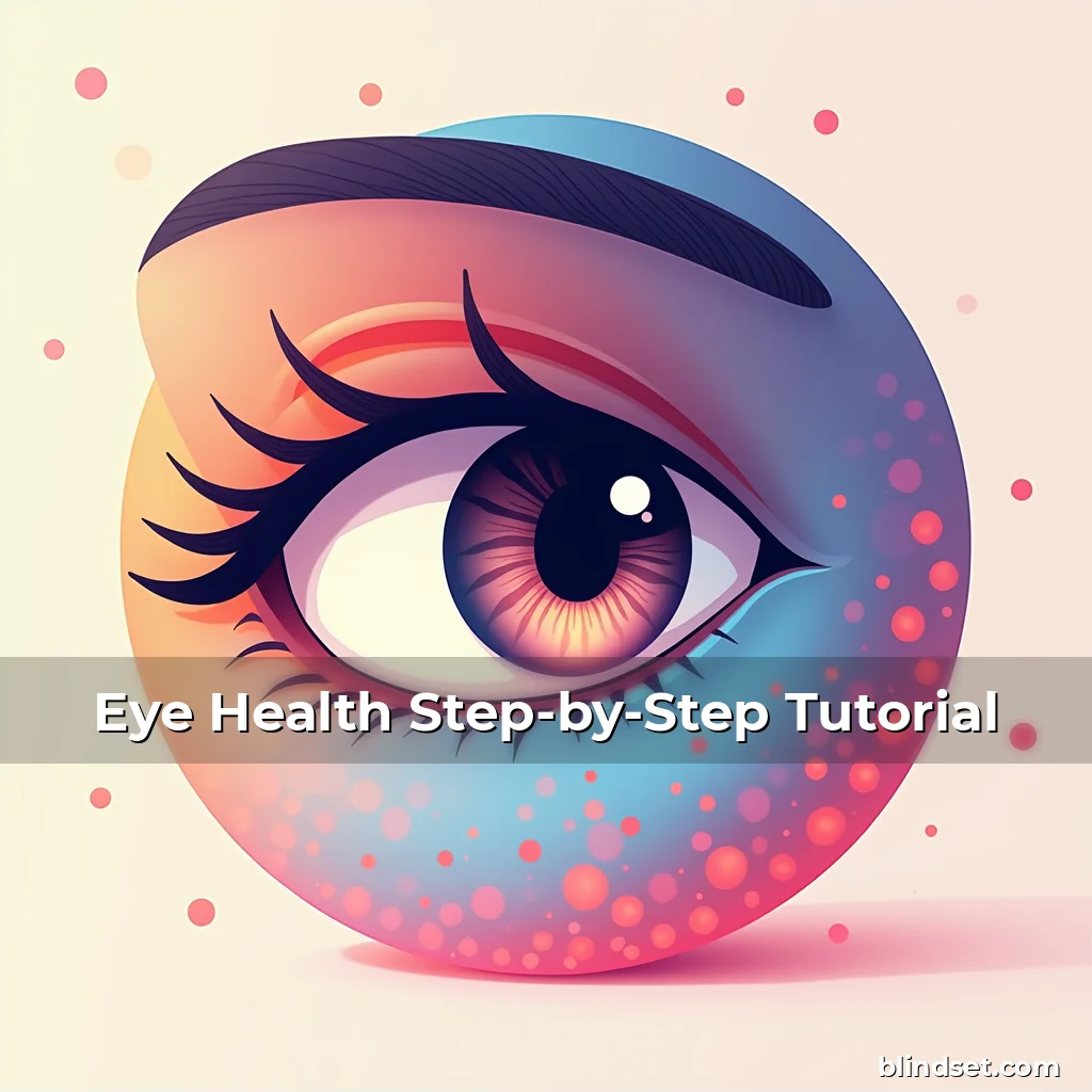 Artistic representation for Eye Health Step-by-Step Tutorial