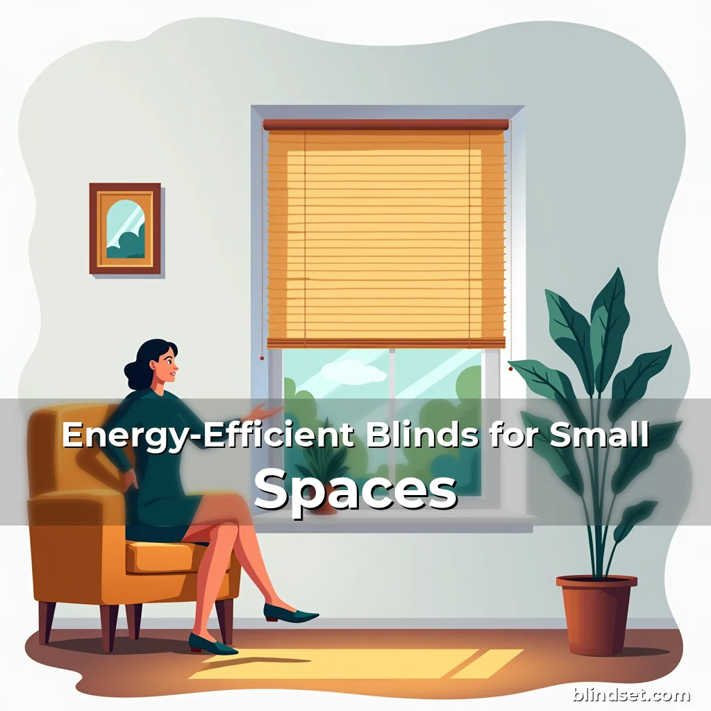 Artistic representation for Energy-Efficient Blinds for Small Spaces