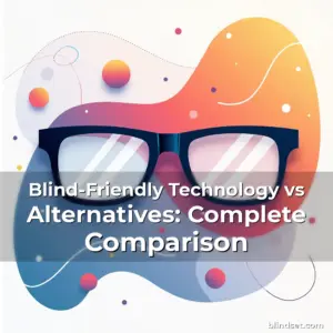 Artistic representation for Blind-Friendly Technology vs Alternatives: Complete Comparison
