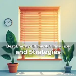 Artistic representation for Best Energy-Efficient Blinds Tips and Strategies