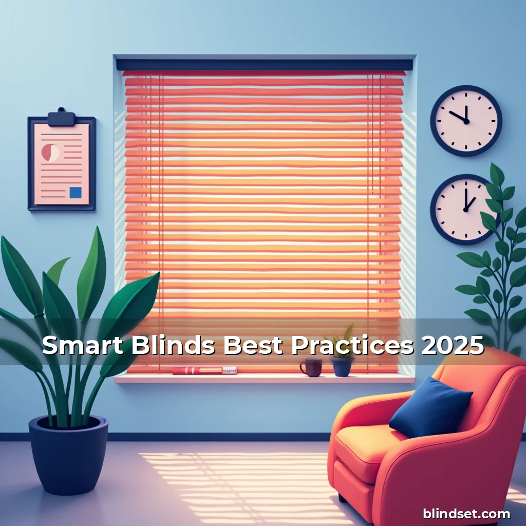 Artistic representation for Smart Blinds Best Practices 2025