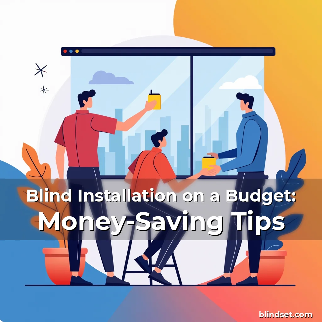 Artistic representation for Blind Installation on a Budget: Money-Saving Tips