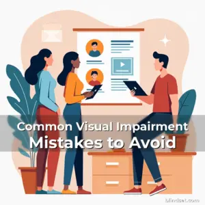 Artistic representation for Common Visual Impairment Mistakes to Avoid