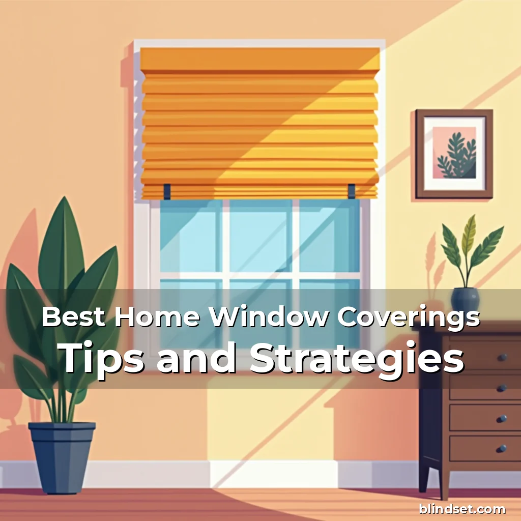 Artistic representation for Best Home Window Coverings Tips and Strategies