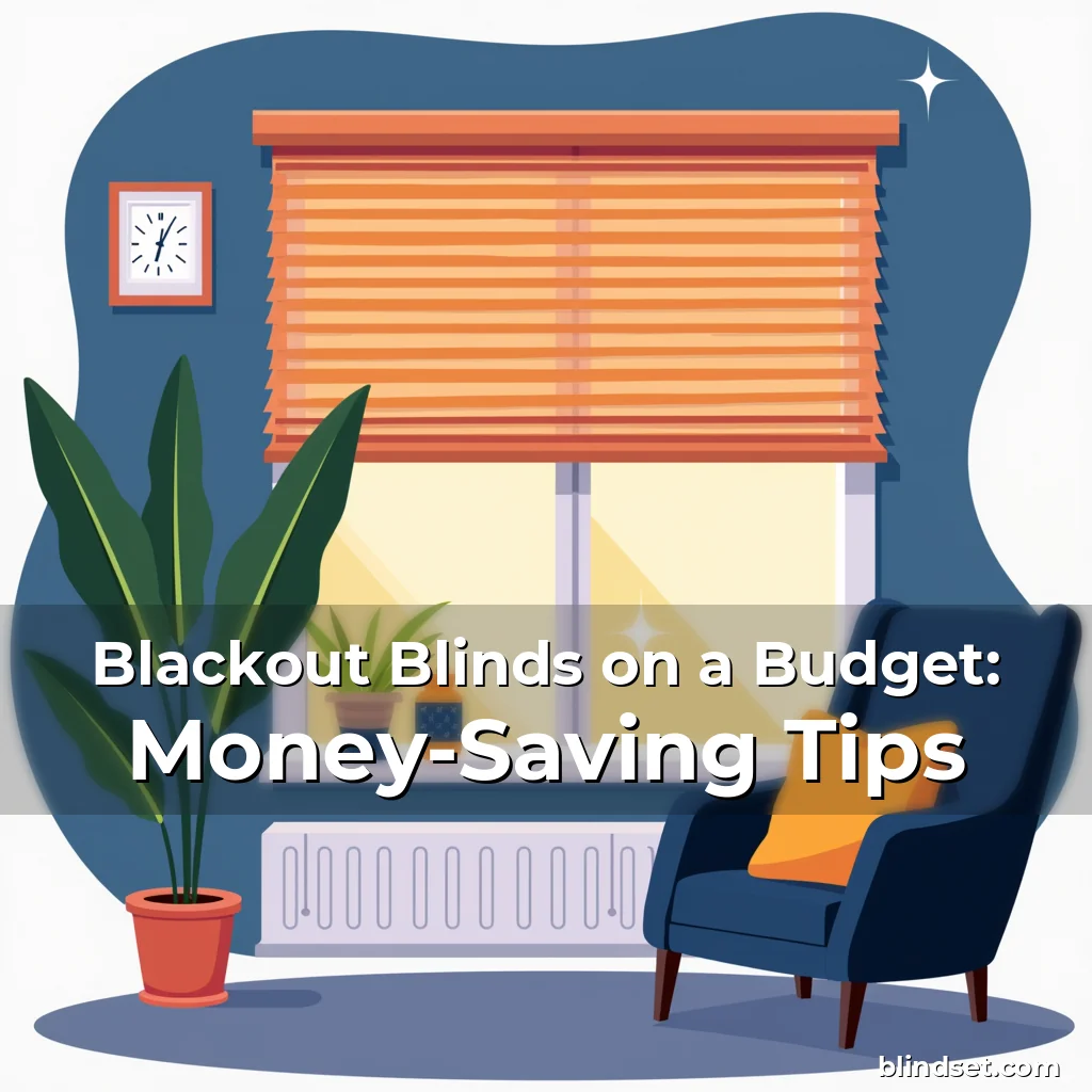 Artistic representation for Blackout Blinds on a Budget: Money-Saving Tips