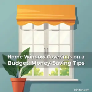 Artistic representation for Home Window Coverings on a Budget: Money-Saving Tips