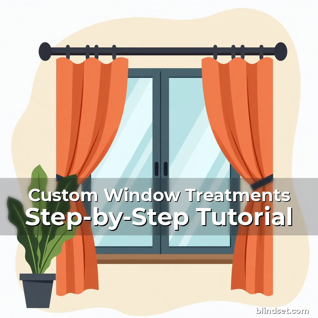 Artistic representation for Custom Window Treatments Step-by-Step Tutorial