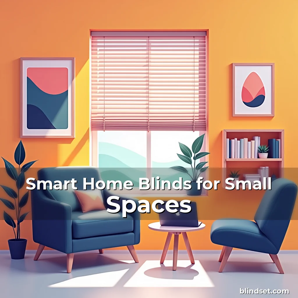 Artistic representation for Smart Home Blinds for Small Spaces