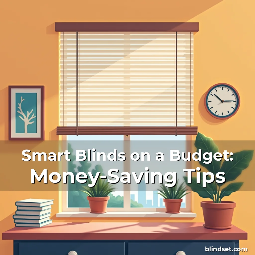 Artistic representation for Smart Blinds on a Budget: Money-Saving Tips
