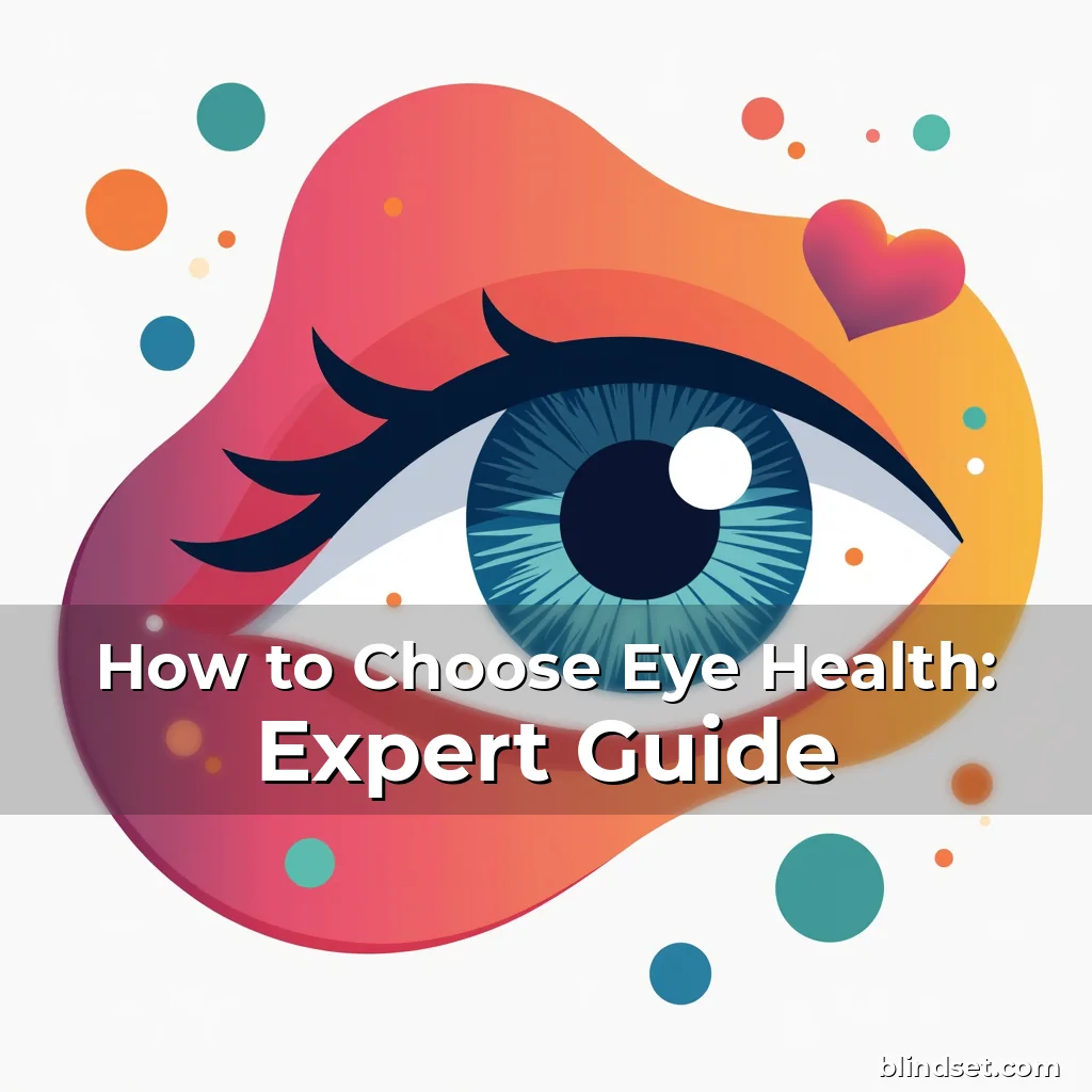 Artistic representation for How to Choose Eye Health: Expert Guide