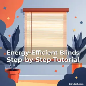 Artistic representation for Energy-Efficient Blinds Step-by-Step Tutorial