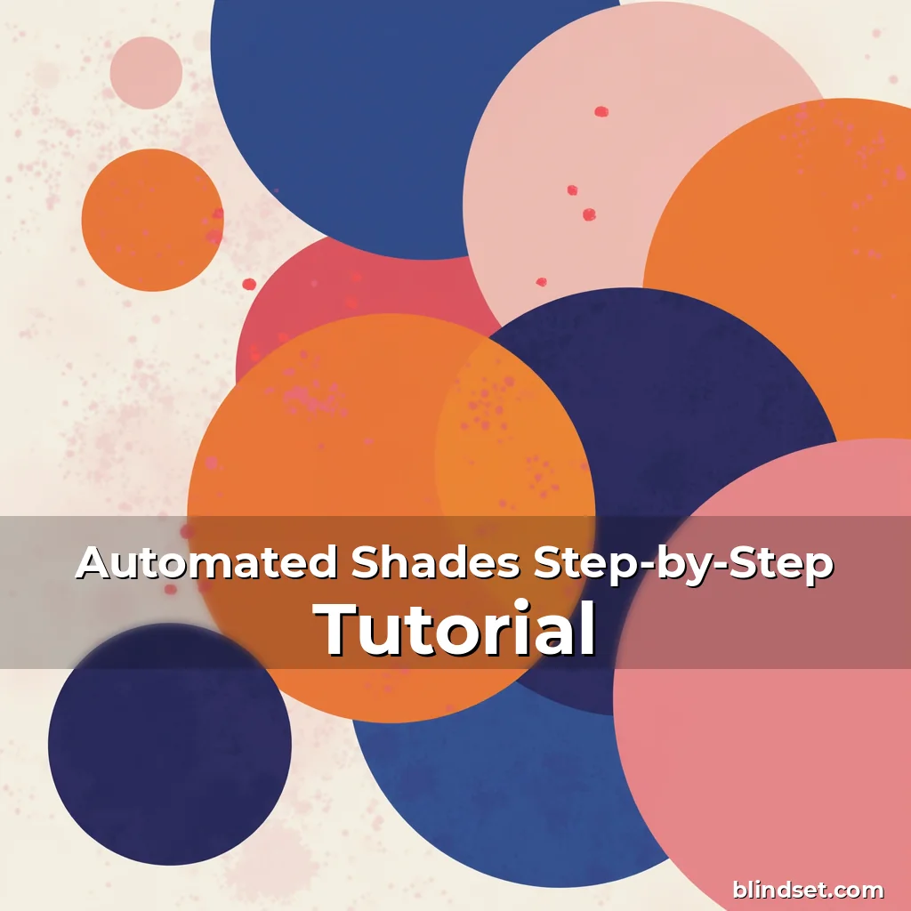 Artistic representation for Automated Shades Step-by-Step Tutorial