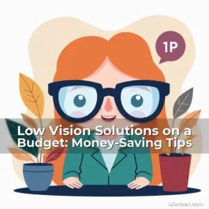 Artistic representation for Low Vision Solutions on a Budget: Money-Saving Tips