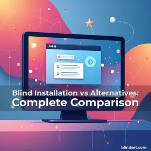Artistic representation for Blind Installation vs Alternatives: Complete Comparison