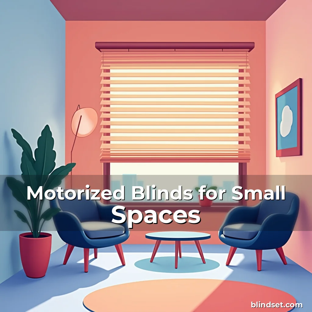 Artistic representation for Motorized Blinds for Small Spaces