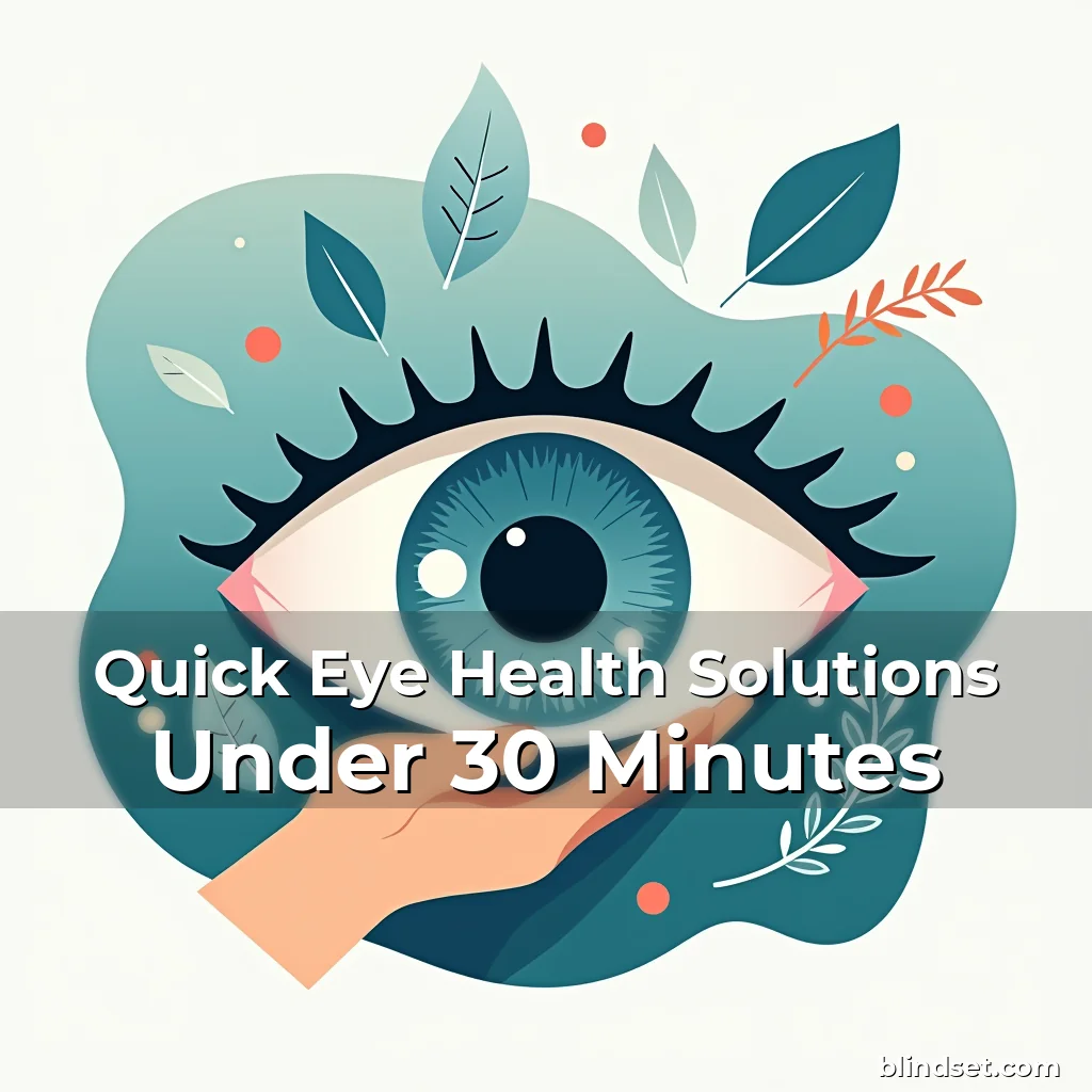 Artistic representation for Quick Eye Health Solutions Under 30 Minutes