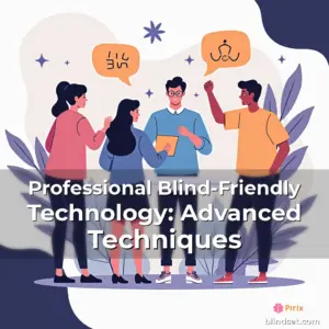 Artistic representation for Professional Blind-Friendly Technology: Advanced Techniques
