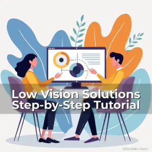 Artistic representation for Low Vision Solutions Step-by-Step Tutorial