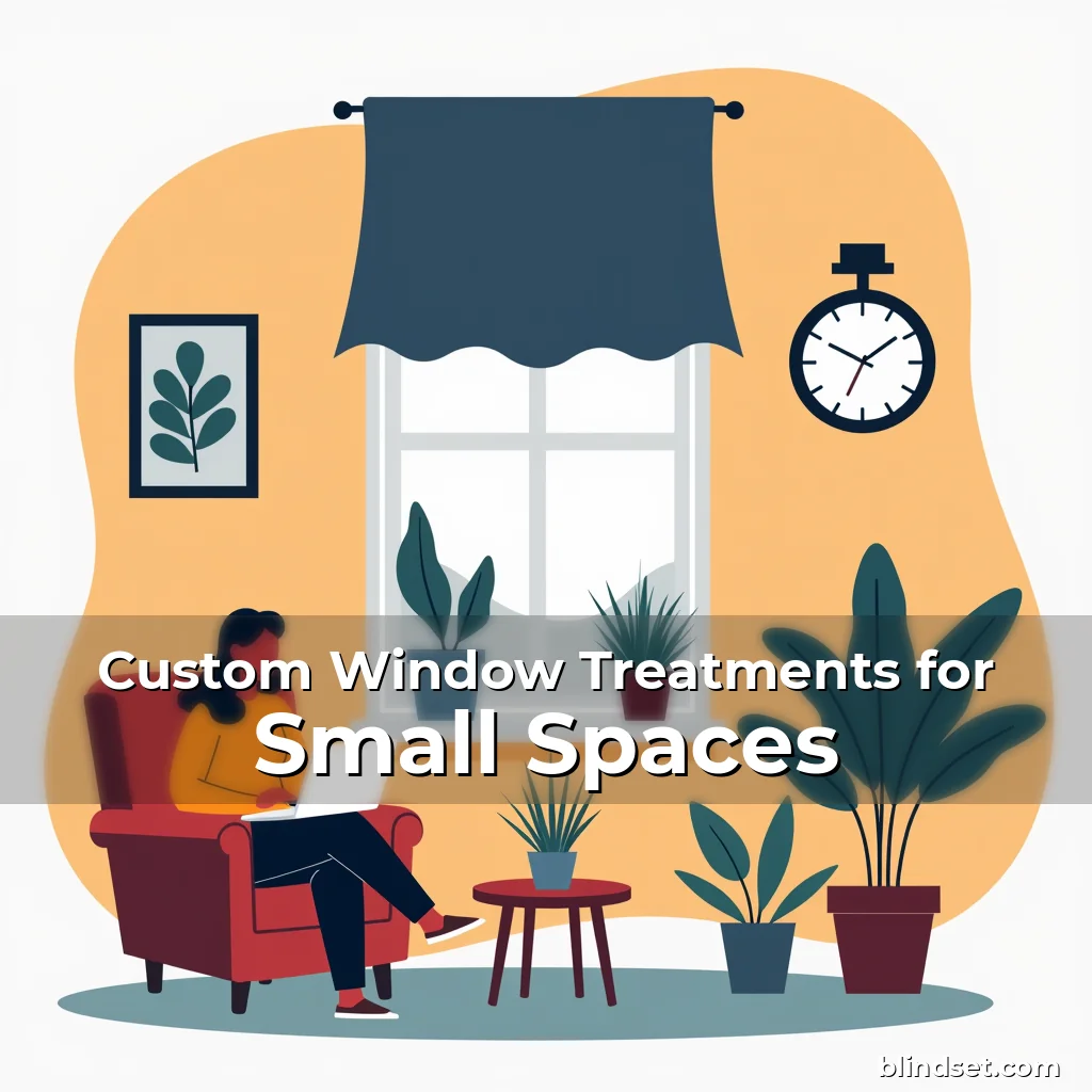 Artistic representation for Custom Window Treatments for Small Spaces