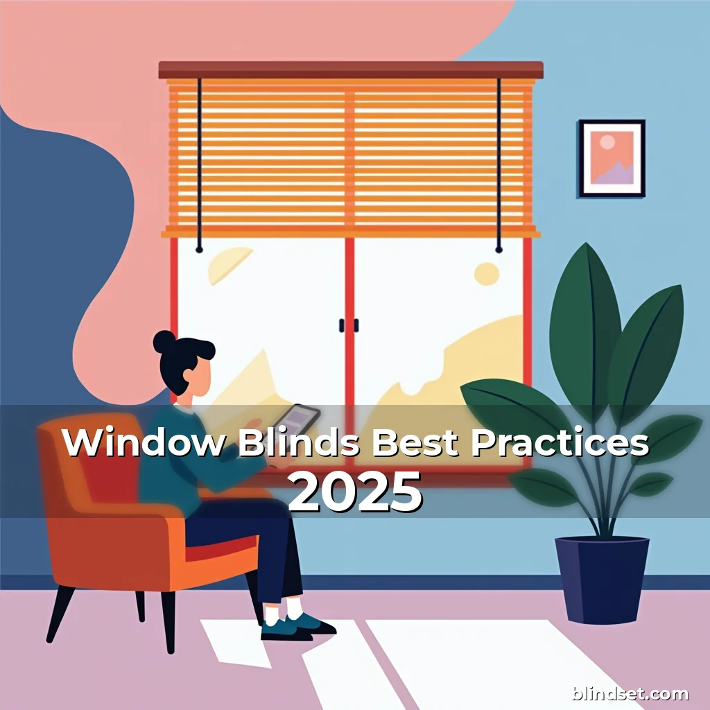 Artistic representation for Window Blinds Best Practices 2025