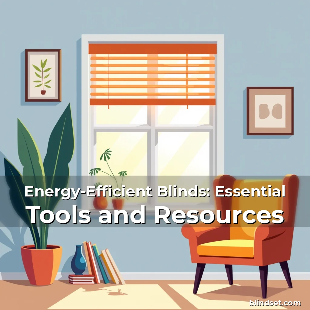 Artistic representation for Energy-Efficient Blinds: Essential Tools and Resources