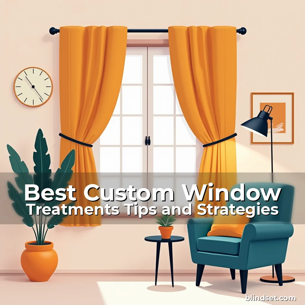 Artistic representation for Best Custom Window Treatments Tips and Strategies
