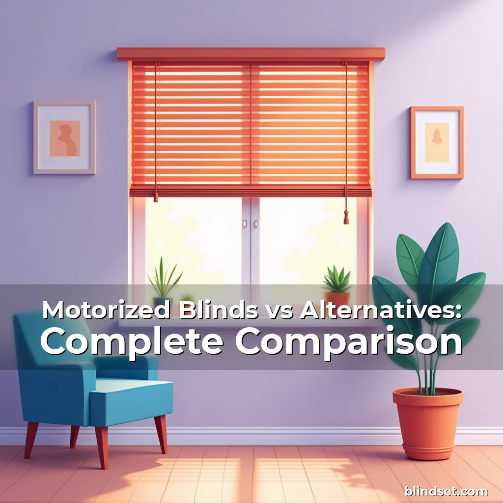 Artistic representation for Motorized Blinds vs Alternatives: Complete Comparison