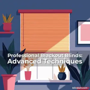 Artistic representation for Professional Blackout Blinds: Advanced Techniques