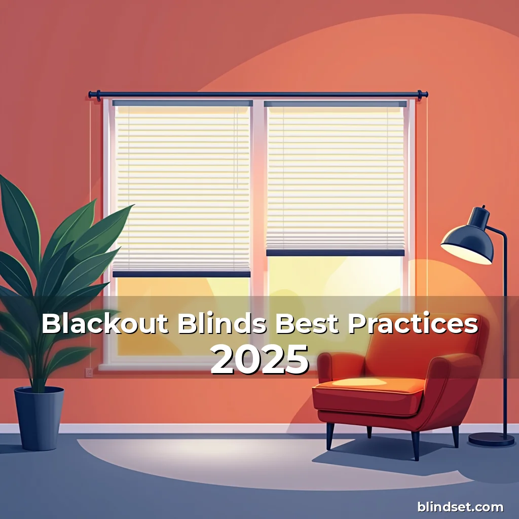 Artistic representation for Blackout Blinds Best Practices 2025