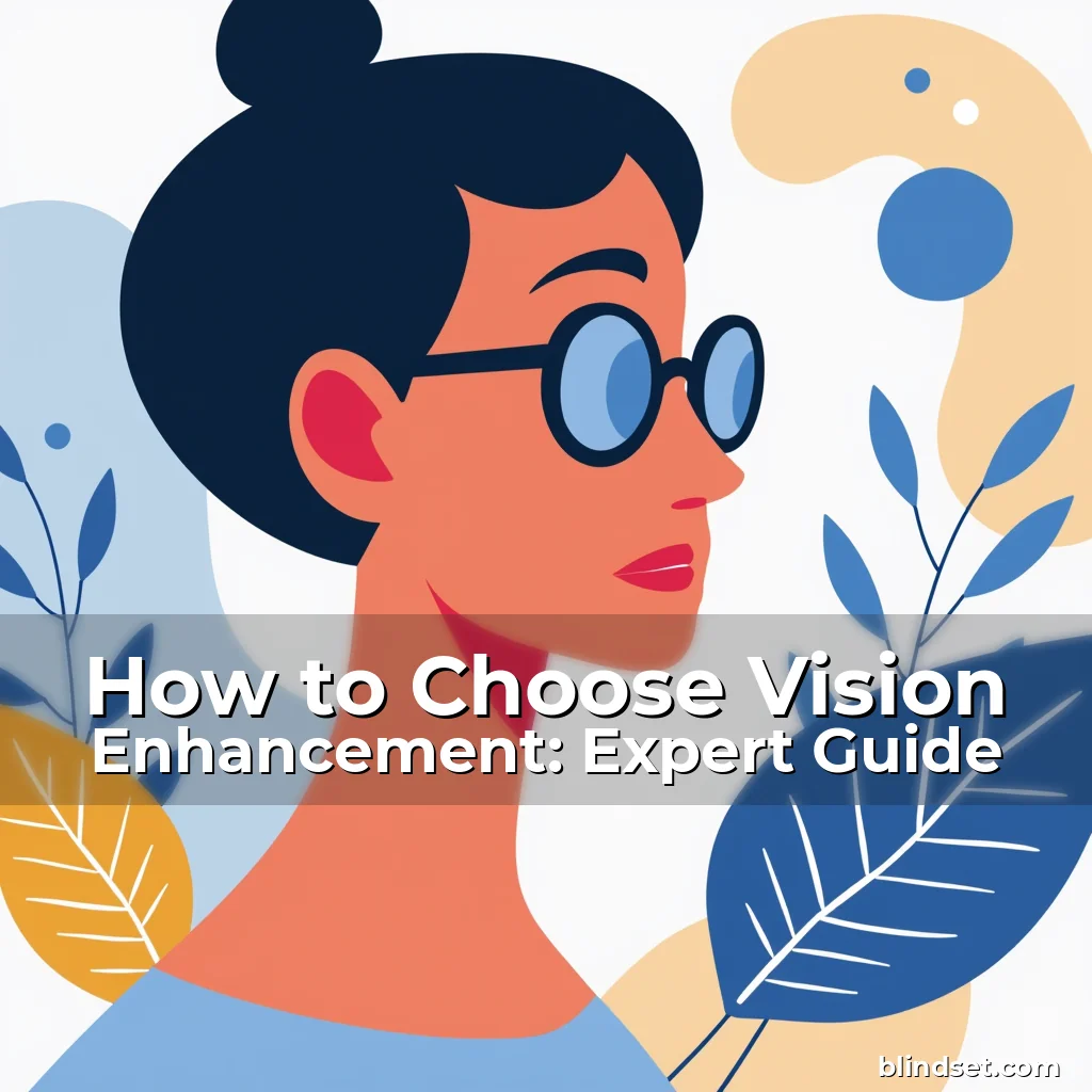 Artistic representation for How to Choose Vision Enhancement: Expert Guide