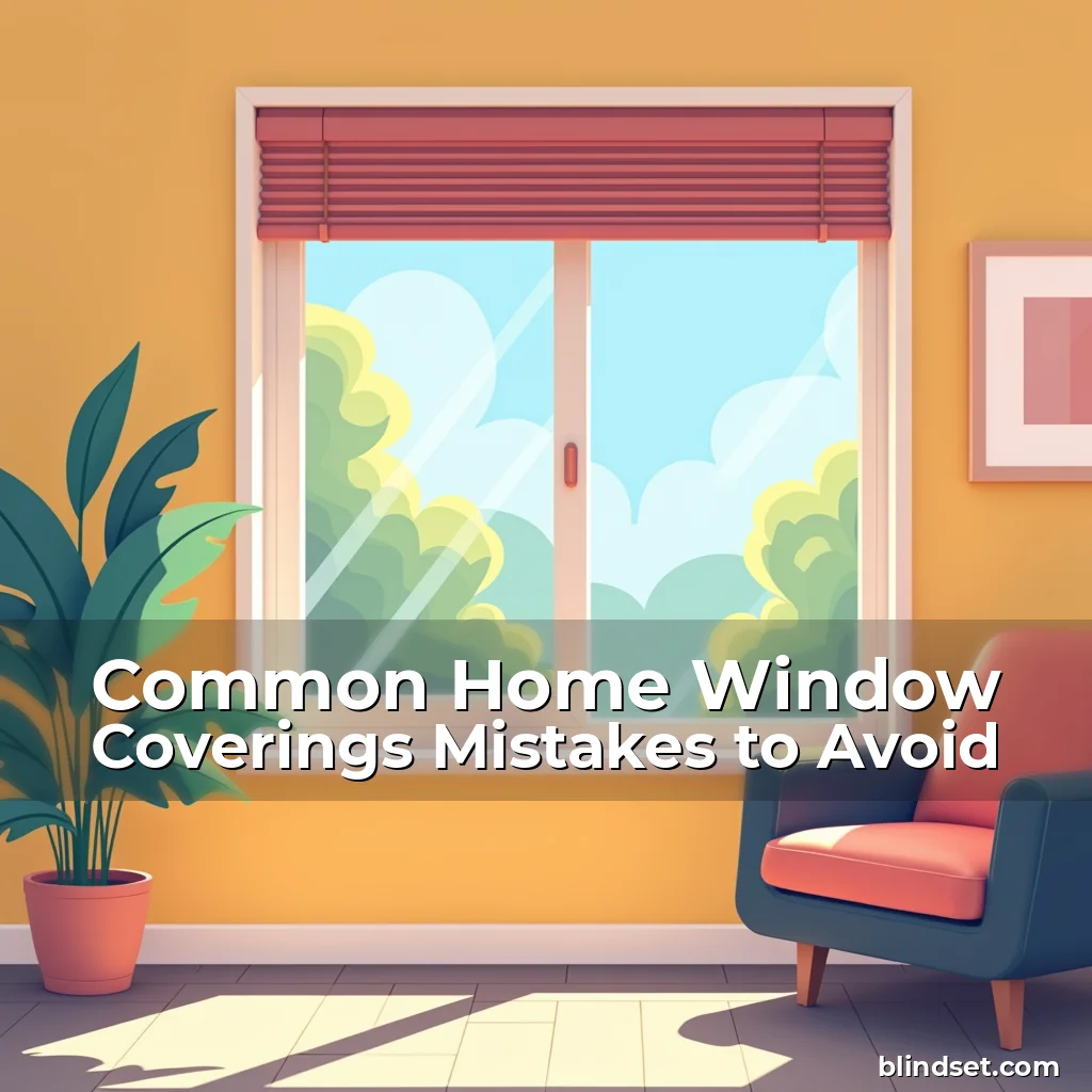 Artistic representation for Common Home Window Coverings Mistakes to Avoid