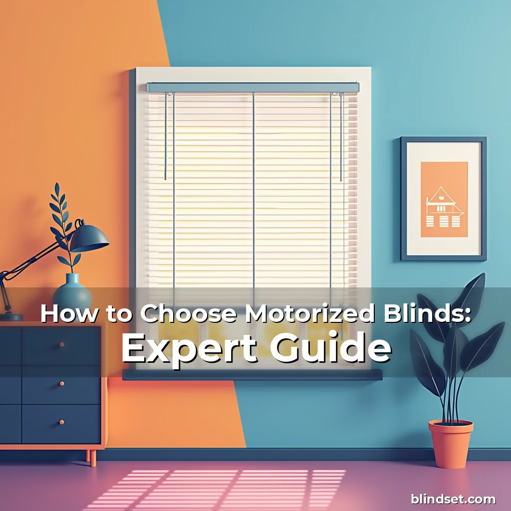 Artistic representation for How to Choose Motorized Blinds: Expert Guide