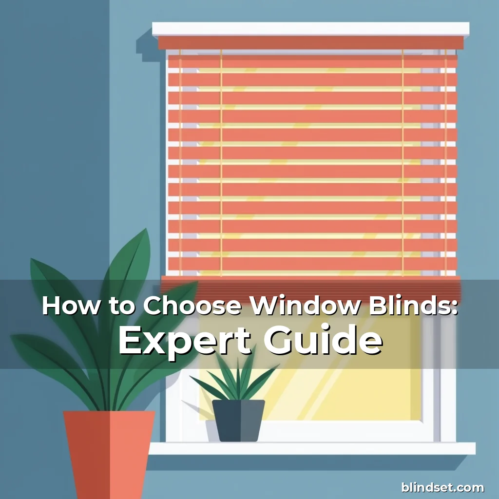 Read more about the article How to Choose Window Blinds: Expert Guide