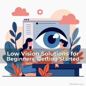 Artistic representation for Low Vision Solutions for Beginners: Getting Started