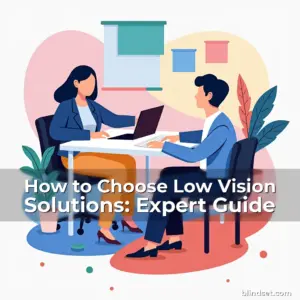 Artistic representation for How to Choose Low Vision Solutions: Expert Guide
