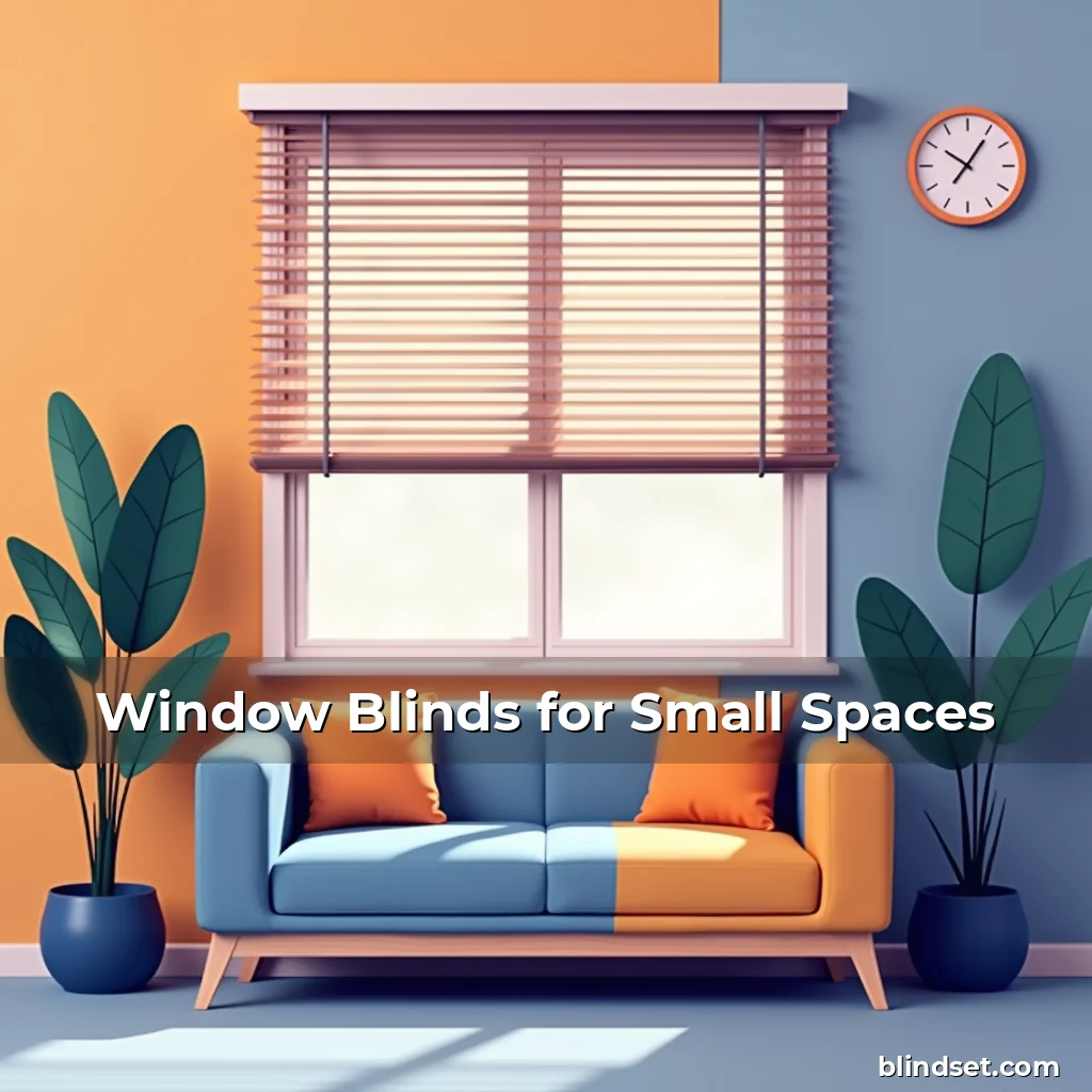 Artistic representation for Window Blinds for Small Spaces