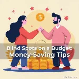 Artistic representation for Blind Spots on a Budget: Money-Saving Tips