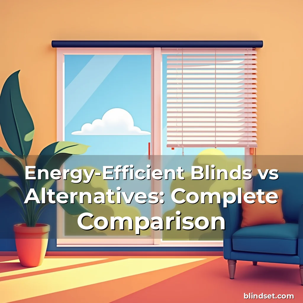 Artistic representation for Energy-Efficient Blinds vs Alternatives: Complete Comparison