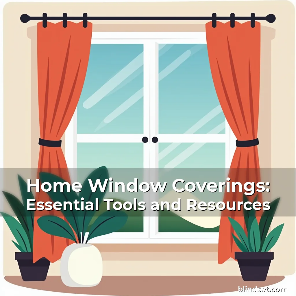Artistic representation for Home Window Coverings: Essential Tools and Resources