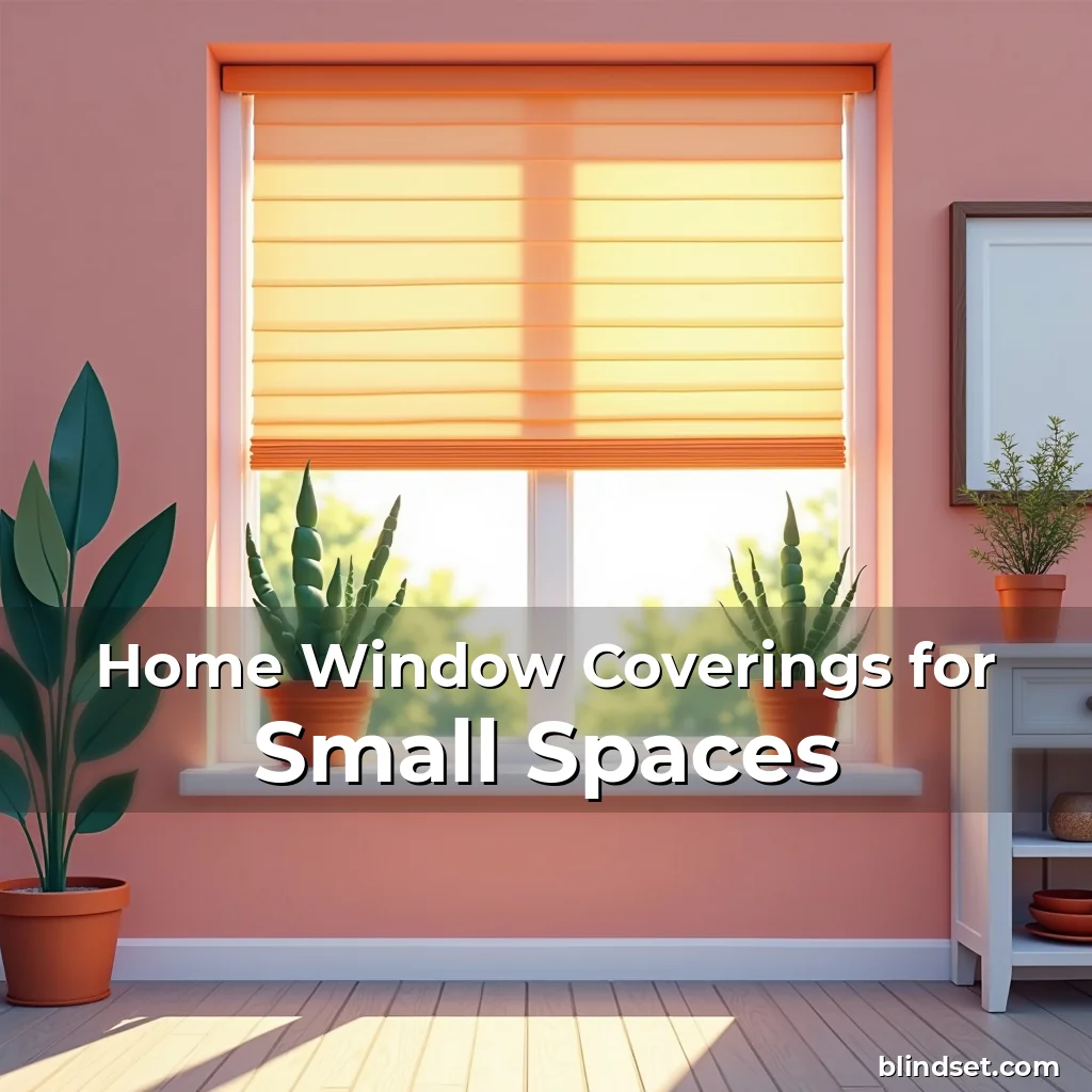 Artistic representation for Home Window Coverings for Small Spaces