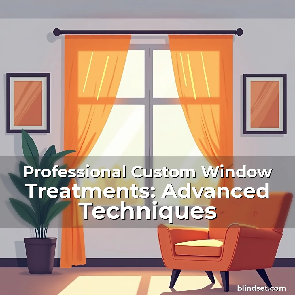 Artistic representation for Professional Custom Window Treatments: Advanced Techniques