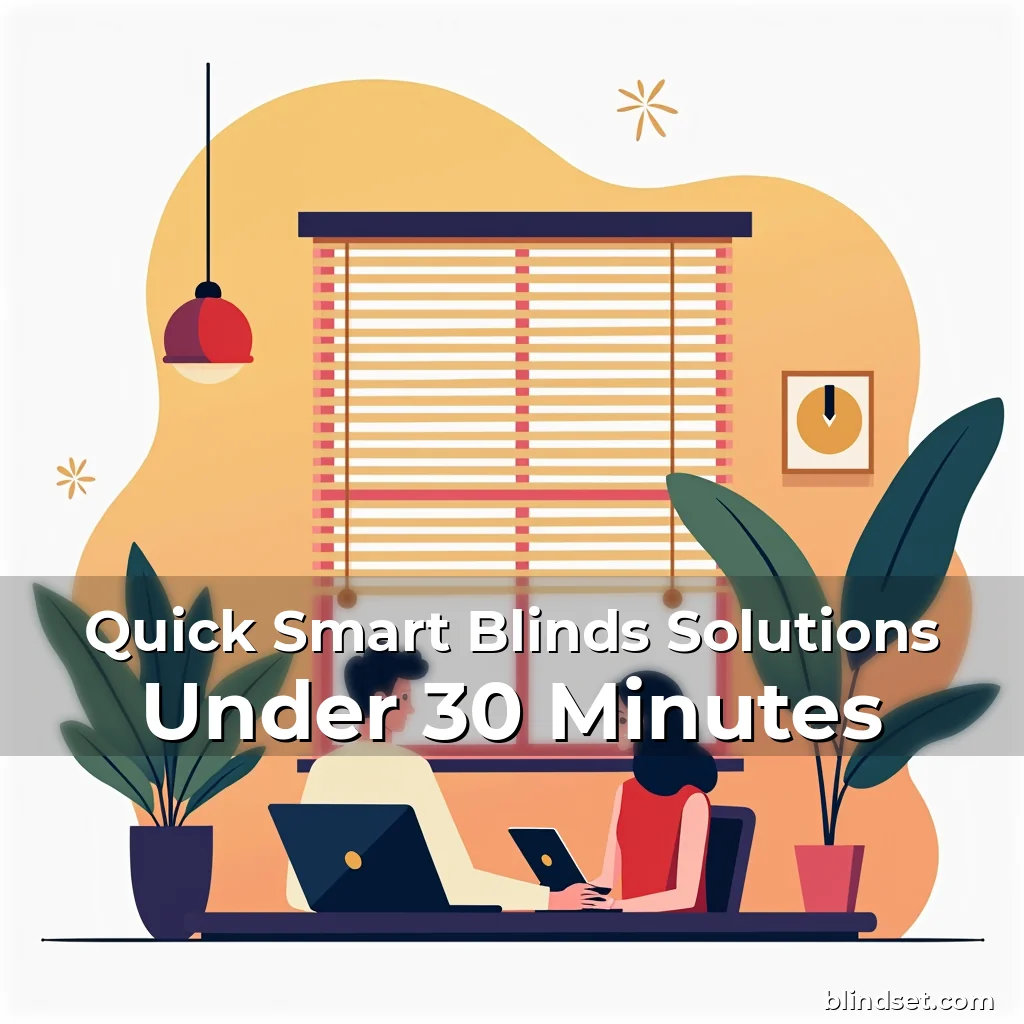 Artistic representation for Quick Smart Blinds Solutions Under 30 Minutes